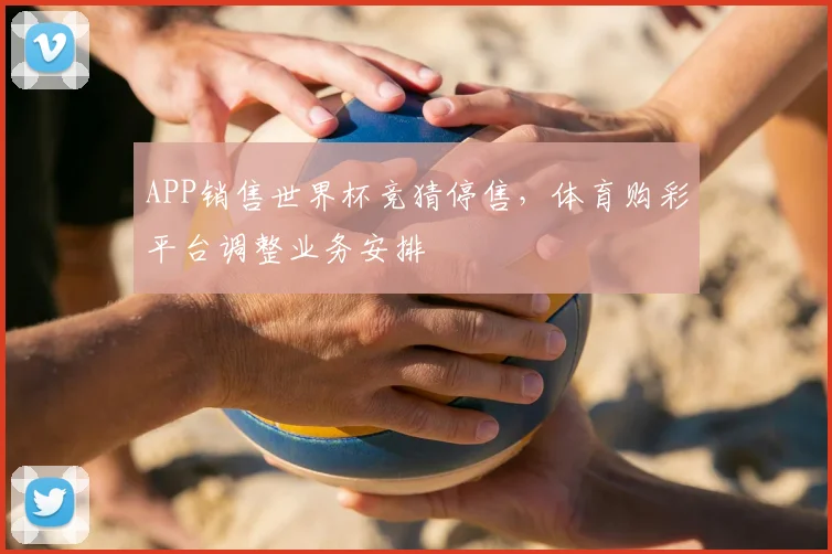 APP销售世界杯竞猜停售，体育购彩平台调整业务安排